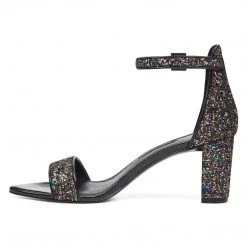 Nine West Pruce Ankle Strap Block Heel Sandals