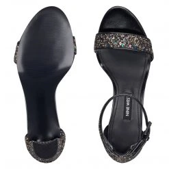 Nine West Pruce Ankle Strap Block Heel Sandals