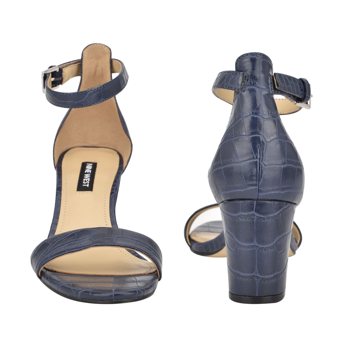 Nine West Pruce Ankle Strap Block Heel Sandals Color Pop Nine West Pruce Ankle Strap Block Heel Sandals Color Pop