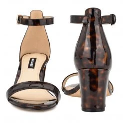 Nine West Pruce Ankle Strap Block Heel Sandals