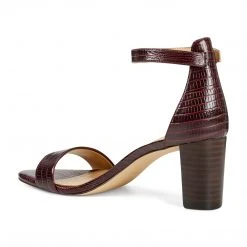 Nine West Pruce Ankle Strap Block Heel Sandals