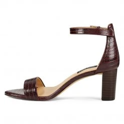 Nine West Pruce Ankle Strap Block Heel Sandals