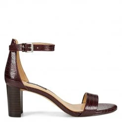 Nine West Pruce Ankle Strap Block Heel Sandals