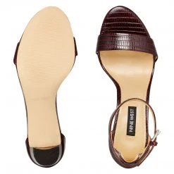 Nine West Pruce Ankle Strap Block Heel Sandals