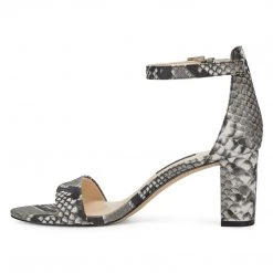 Nine West Pruce Ankle Strap Block Heel Sandals Heels