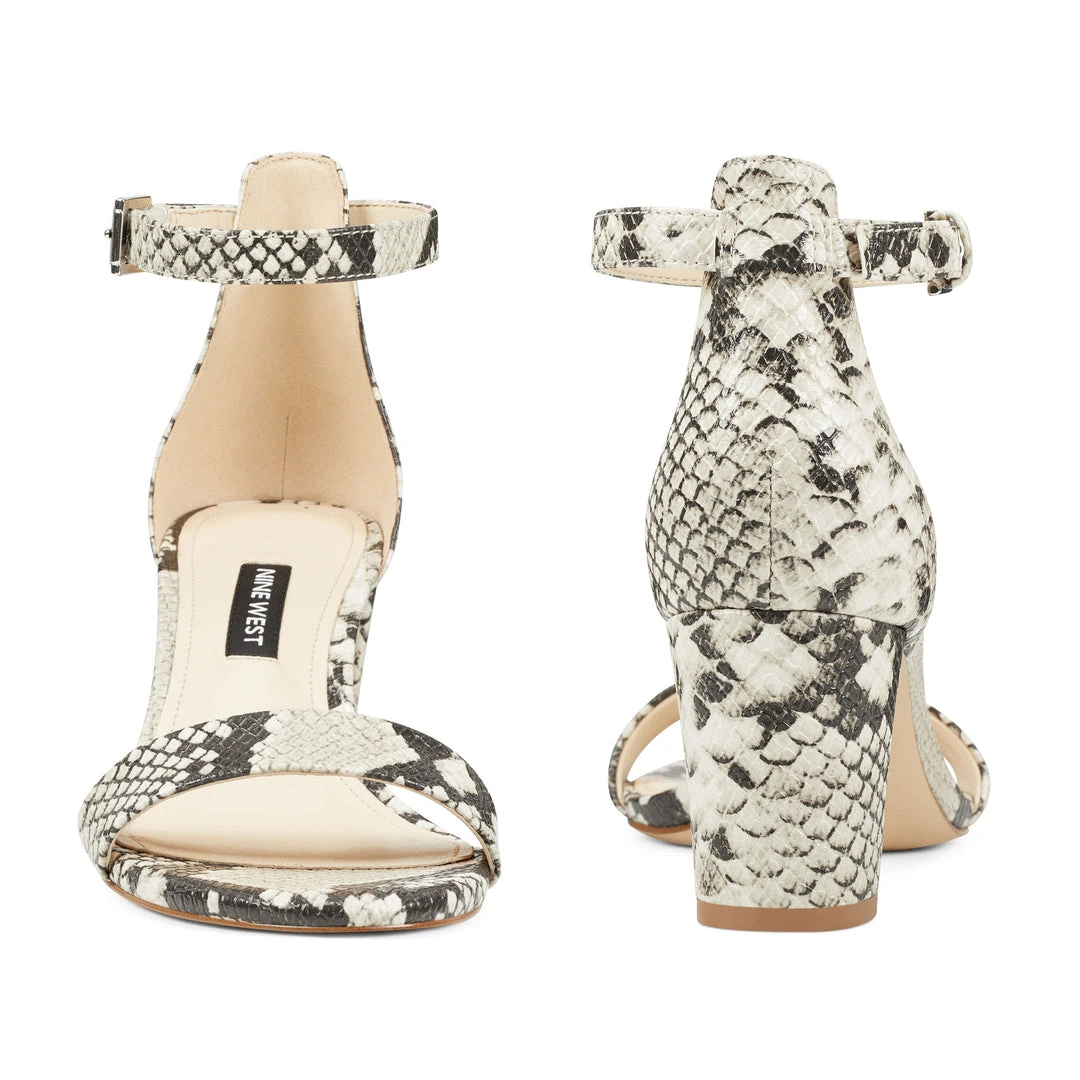 Nine West Pruce Ankle Strap Block Heel Sandals 7 Nine West Pruce Ankle Strap Block Heel Sandals