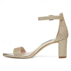 Nine West Metallic Mindset Pruce Ankle Strap Block Heel Sandals 11 Nine West Metallic Mindset Pruce Ankle Strap Block Heel Sandals