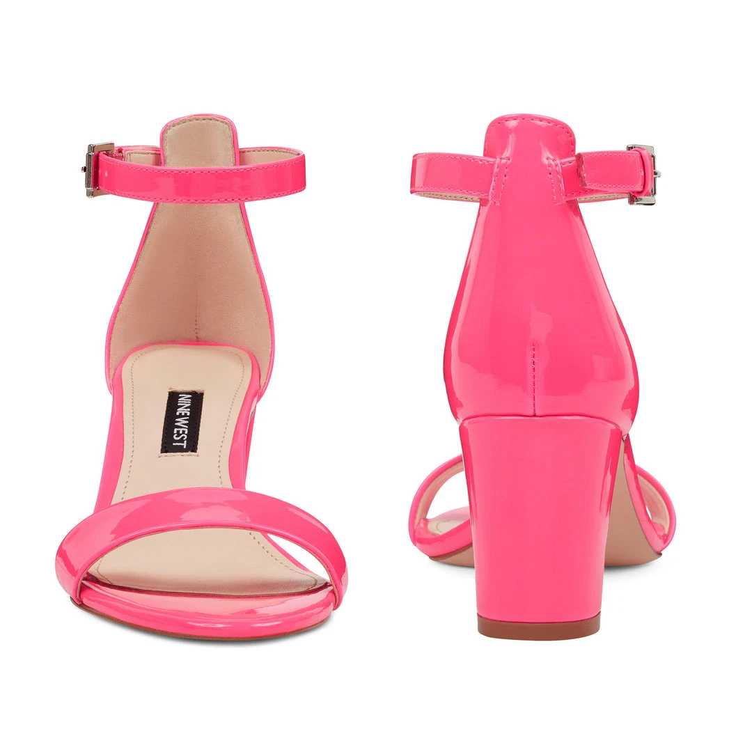 Nine West Heels Pruce Ankle Strap Block Heel Sandals Nine West Heels Pruce Ankle Strap Block Heel Sandals