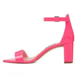 Nine West Heels Pruce Ankle Strap Block Heel Sandals 5 Nine West Heels Pruce Ankle Strap Block Heel Sandals