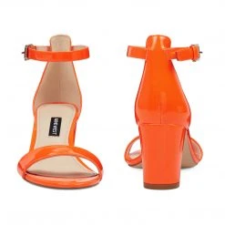 Nine West Pruce Ankle Strap Block Heel Sandals Heels