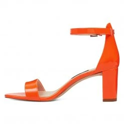 Nine West Pruce Ankle Strap Block Heel Sandals Heels