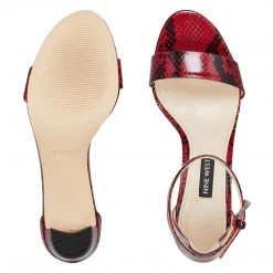 Nine West Pruce Ankle Strap Block Heel Sandals