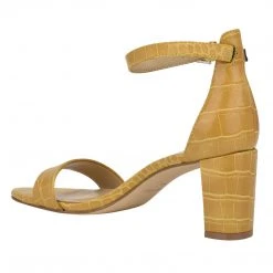 Nine West Heels Pruce Ankle Strap Block Heel Sandals