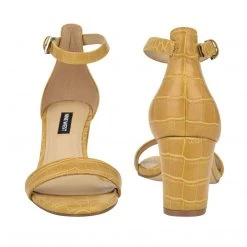 Nine West Heels Pruce Ankle Strap Block Heel Sandals