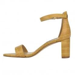 Nine West Heels Pruce Ankle Strap Block Heel Sandals
