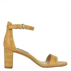 Nine West Heels Pruce Ankle Strap Block Heel Sandals