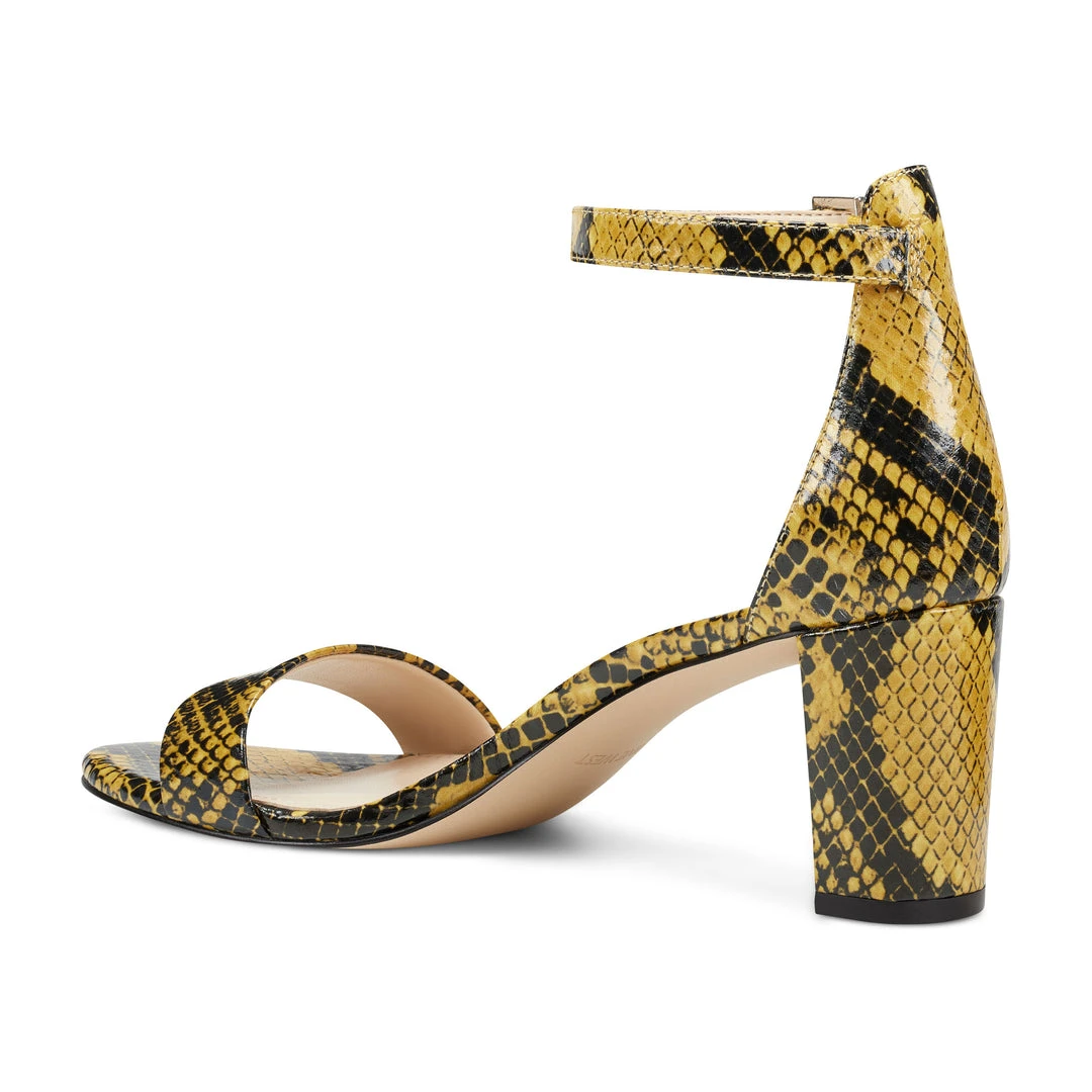 Nine West Heels Pruce Ankle Strap Block Heel Sandals 5 Nine West Heels Pruce Ankle Strap Block Heel Sandals