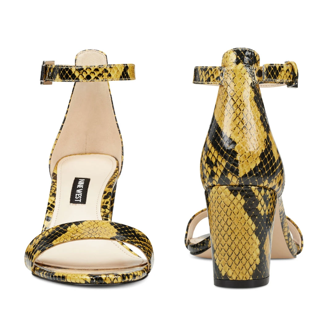 Nine West Heels Pruce Ankle Strap Block Heel Sandals 7 Nine West Heels Pruce Ankle Strap Block Heel Sandals