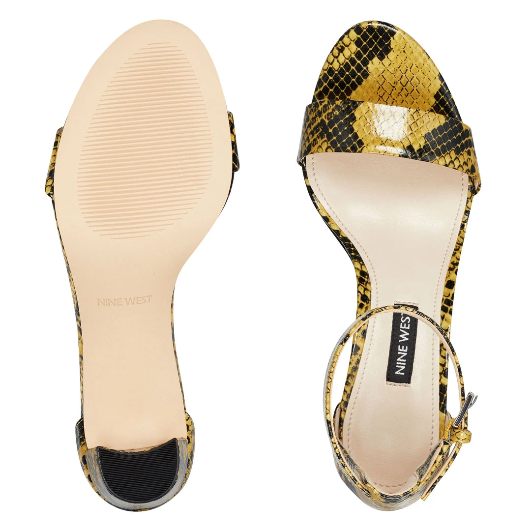 Nine West Heels Pruce Ankle Strap Block Heel Sandals 8 Nine West Heels Pruce Ankle Strap Block Heel Sandals