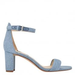 Nine West Pruce Ankle Strap Block Heel Sandals Heels