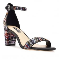 Nine West Pruce Ankle Strap Block Heel Sandals