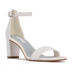 Nine West Pruce Ankle Strap Block Heel Sandals
