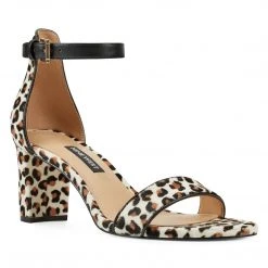Nine West Heels Pruce Ankle Strap Block Heel Sandals