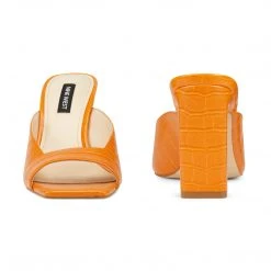 Nine West Pyper Heeled Slide Sandals Heels