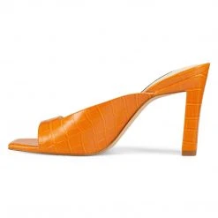 Nine West Pyper Heeled Slide Sandals Heels