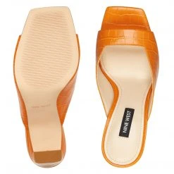 Nine West Pyper Heeled Slide Sandals Heels