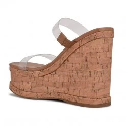 Nine West Rapps Platform Wedge Sandals New