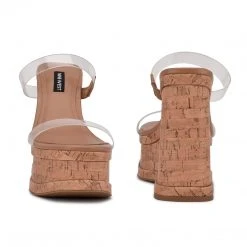 Nine West Rapps Platform Wedge Sandals New