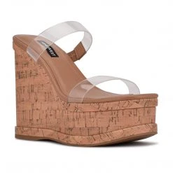 Nine West Rapps Platform Wedge Sandals New