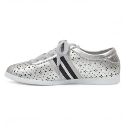 Nine West Raven Lace Up Sneakers Metallic Mindset