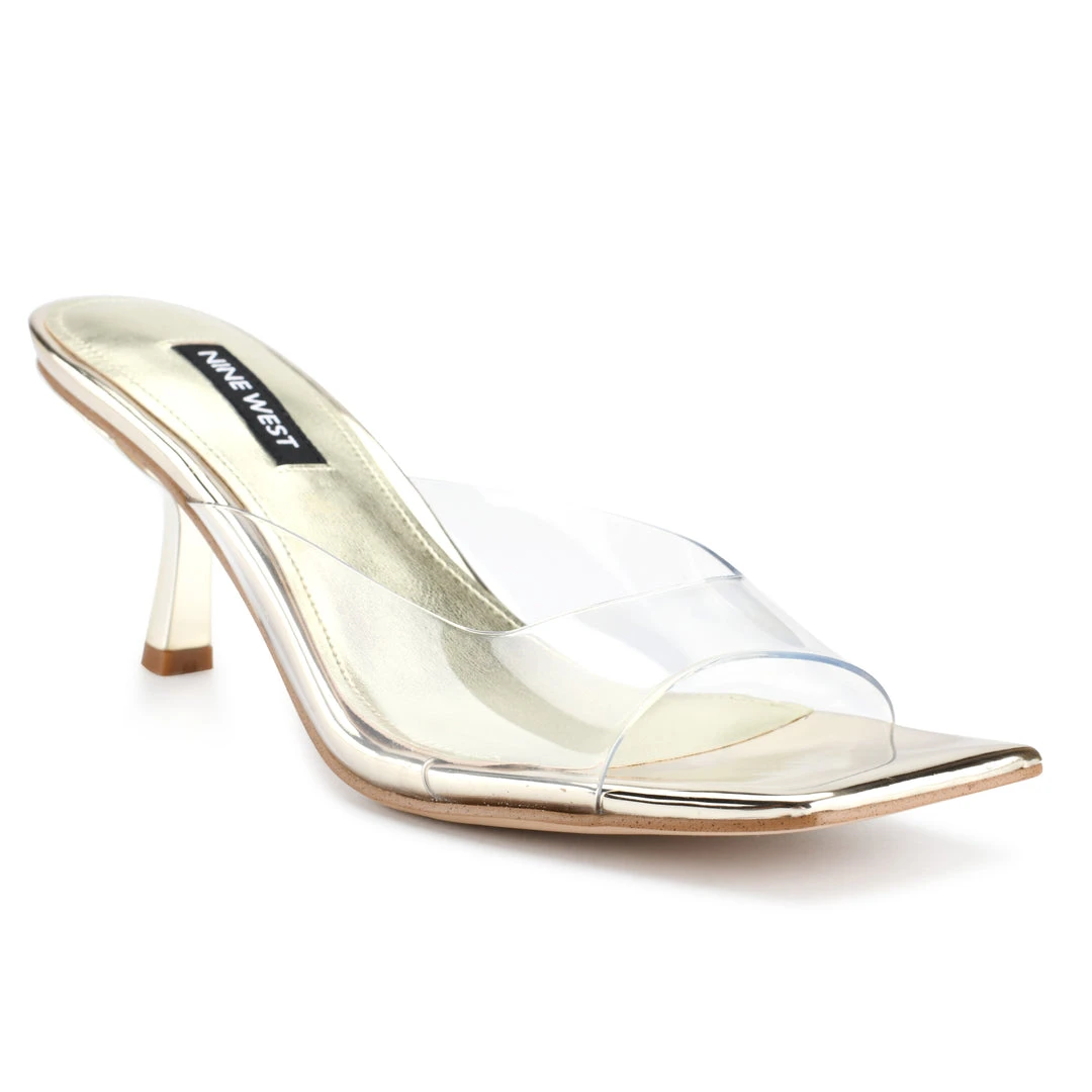 Nine West Raylen Heeled Slide Sandals New 4 Nine West Raylen Heeled Slide Sandals New