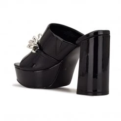 Nine West Relee Platform Slide Sandals Y2K Revival