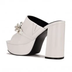 Nine West Relee Platform Slide Sandals Y2K Revival