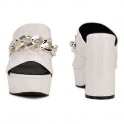 Nine West Relee Platform Slide Sandals Y2K Revival