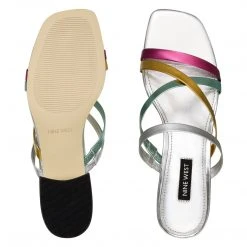 Nine West Remy Block Heel Sandals Color Pop