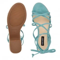 Nine West Lace It Up Riplee Ankle Wrap Platform Sandals