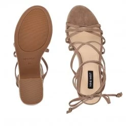 Nine West Lace It Up Riplee Ankle Wrap Platform Sandals