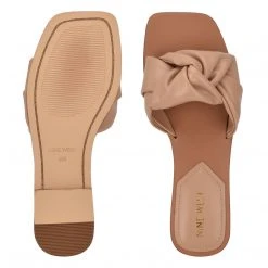 Nine West Rosey Flat Slide Sandals 6 Nine West Rosey Flat Slide Sandals