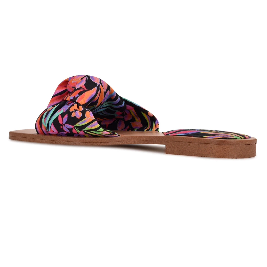 Nine West Rosey Flat Slide Sandals Color Pop Nine West Rosey Flat Slide Sandals Color Pop