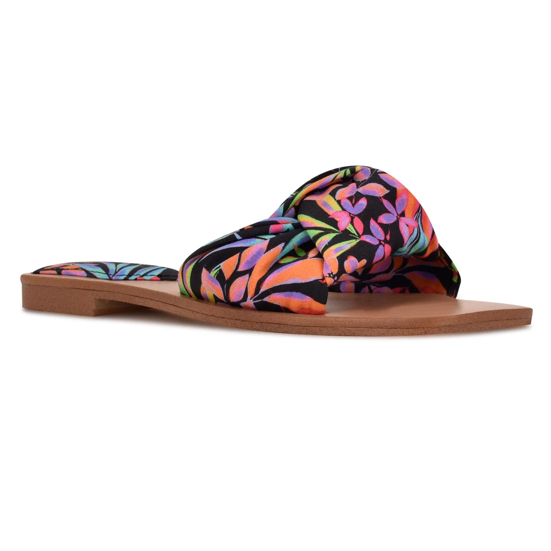 Nine West Rosey Flat Slide Sandals Color Pop Nine West Rosey Flat Slide Sandals Color Pop