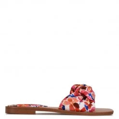 Nine West Color Pop Rosey Flat Slide Sandals