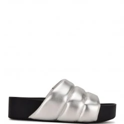 Nine West New Sants Platform Slide Sandals