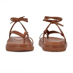Nine West Sarest Ankle Wrap Flat Sandals Lace It Up 10 Nine West Sarest Ankle Wrap Flat Sandals Lace It Up