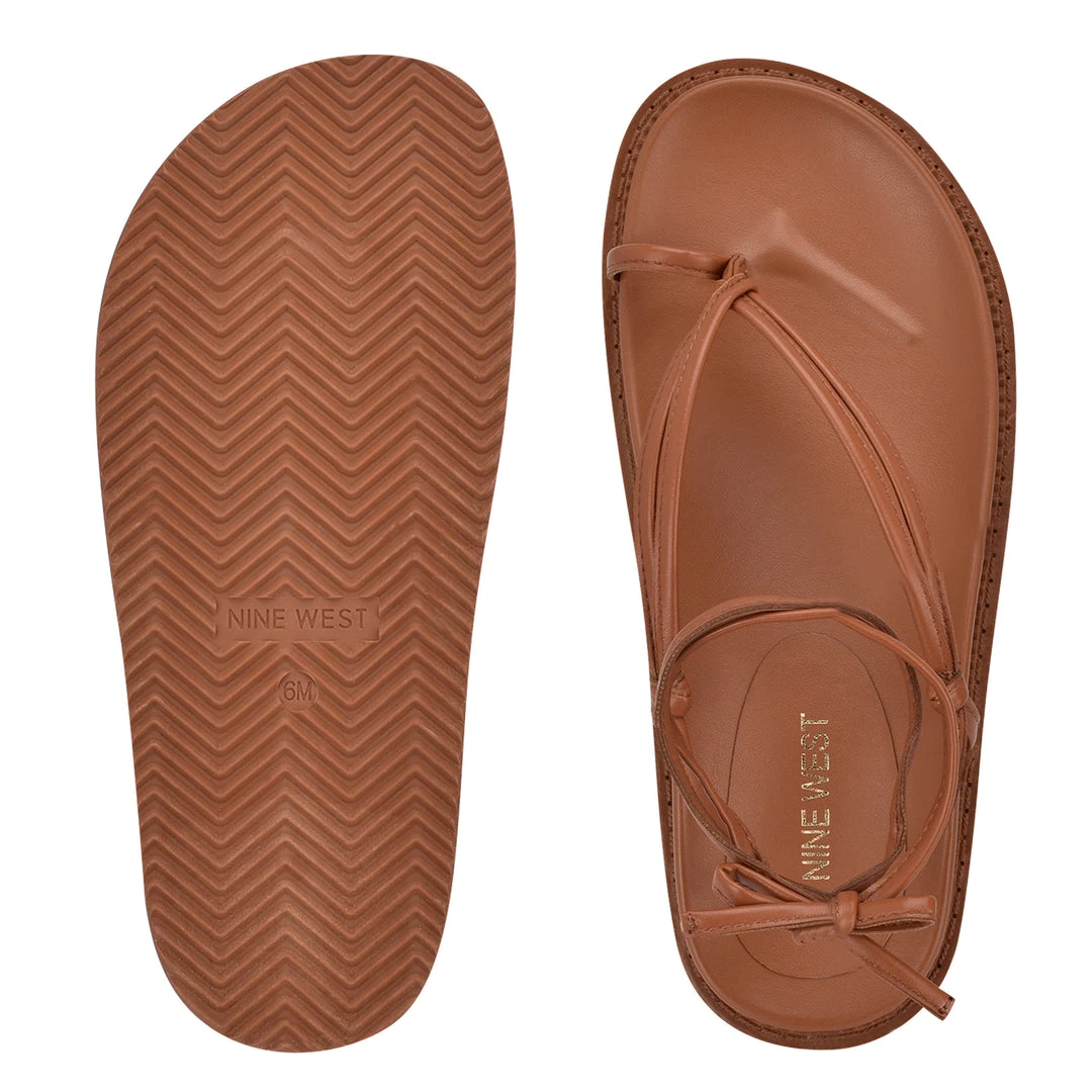 Nine West Sarest Ankle Wrap Flat Sandals Lace It Up 7 Nine West Sarest Ankle Wrap Flat Sandals Lace It Up