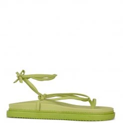 Nine West Sarest Ankle Wrap Flat Sandals