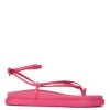 Nine West Sarest Ankle Wrap Flat Sandals Lace It Up